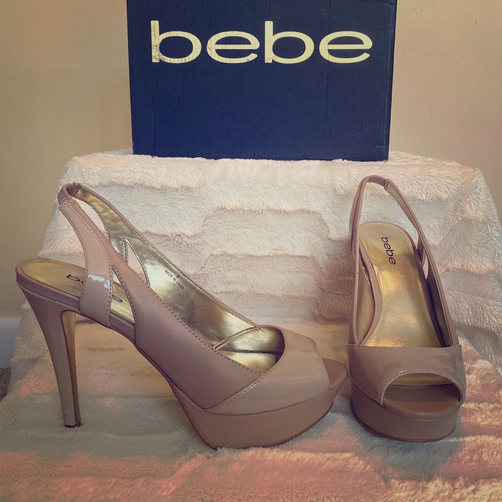 bebe Peep Toe Zaharra Heels